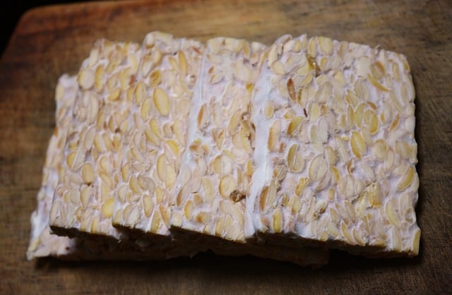 tempeh slices